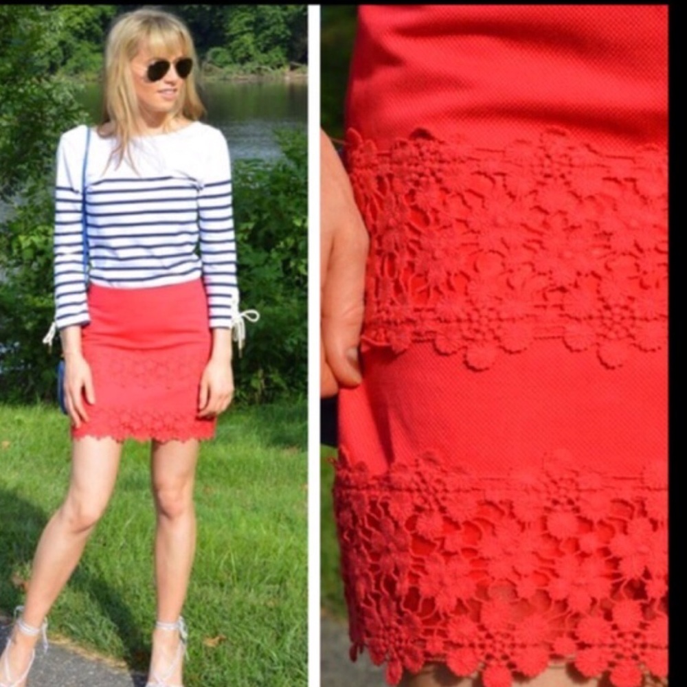 J CREW 00 Burnt Orange skirt